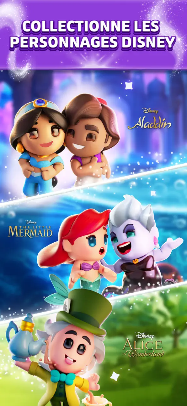 Disney Magic Match 3D iOS Mod IPA screenshot 3 - iOS game interface