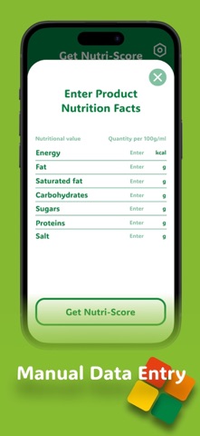 Nutri-UPF Score screenshot