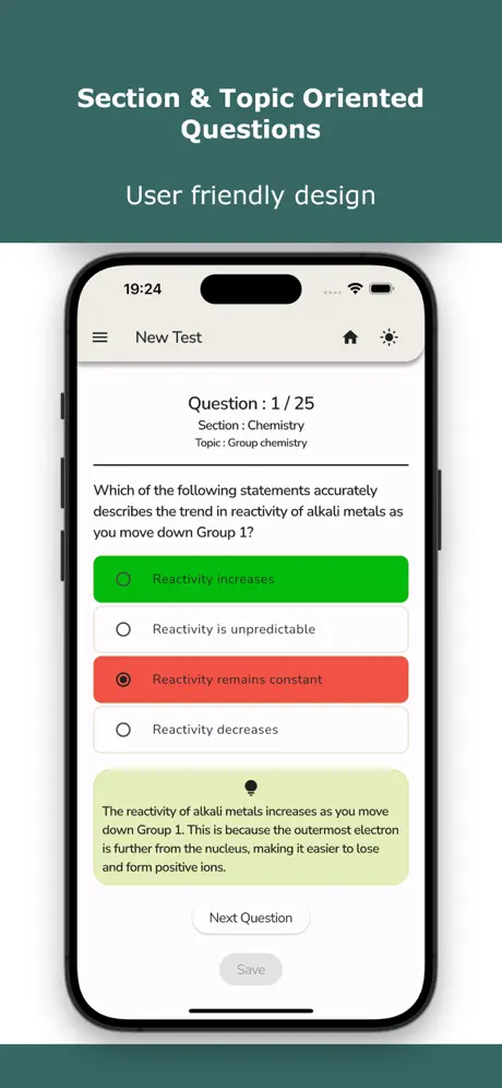 BioMedical Admission Exam Test Screenshot 1