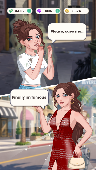 Screenshot #1 pour Kim Hollywood Influencer Story