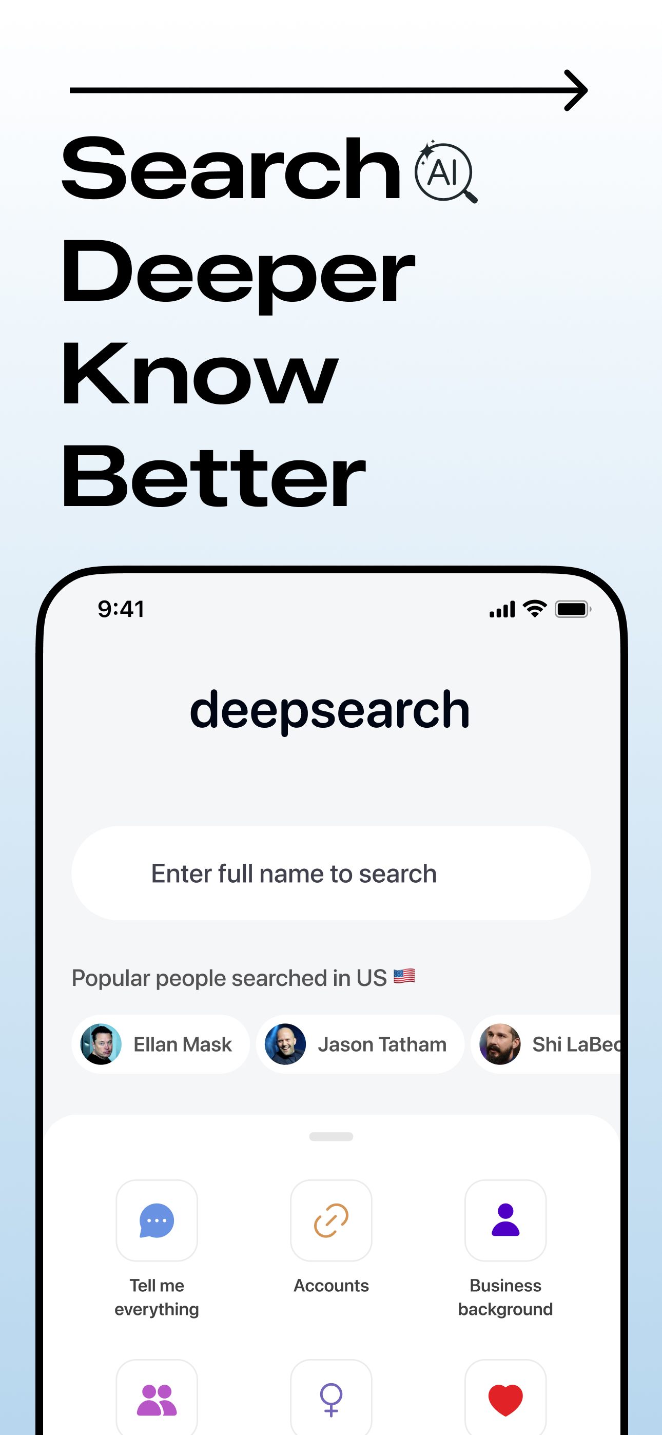 Deepsearch AI Search Assistant
