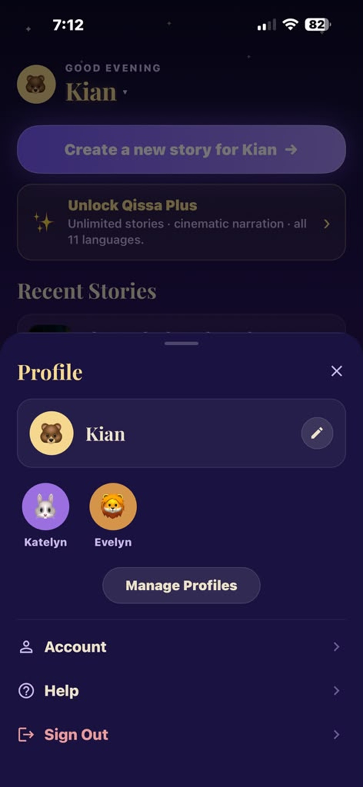 Qissa: Bedtime Story Maker screenshot 7