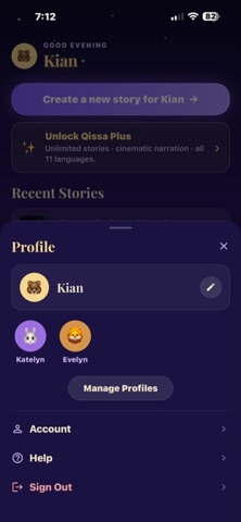 Qissa: Bedtime Story Maker screenshot