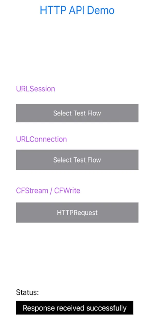 #1. HttpDemo (iOS) 由: Tamir Levy