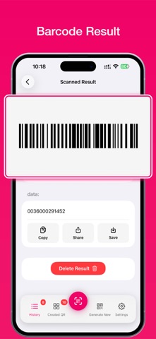 QR Craft : QR & Barcode Reader iPhone screenshot