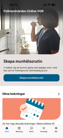 Folktandvården Online VGR iPhone screenshot 2