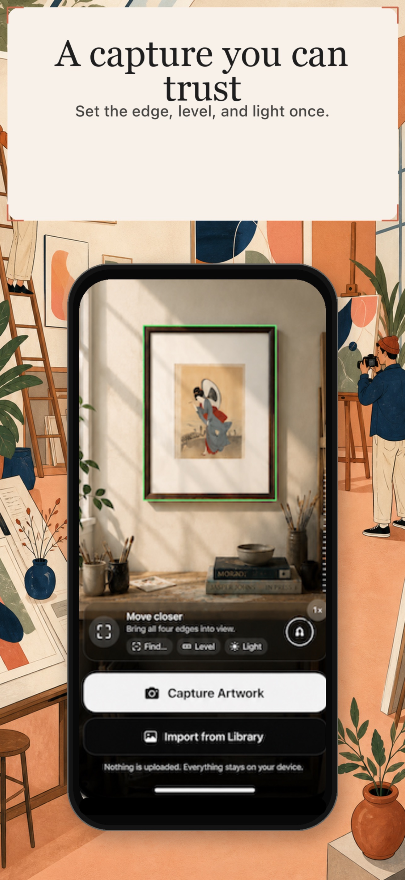 Screenshot 1 of Artwork Camera: Studio Archive