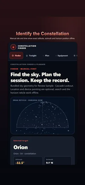 Constellation Finder & Planner screenshot 1