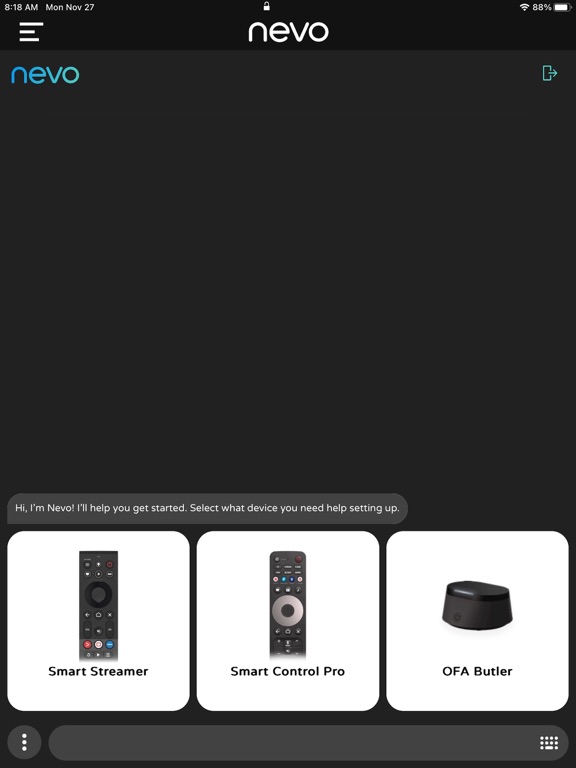 My Nevo iPad screenshot 1 - Entertainment app