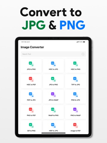 Image Converter: PNG,JPG, HEIC iPad screenshot