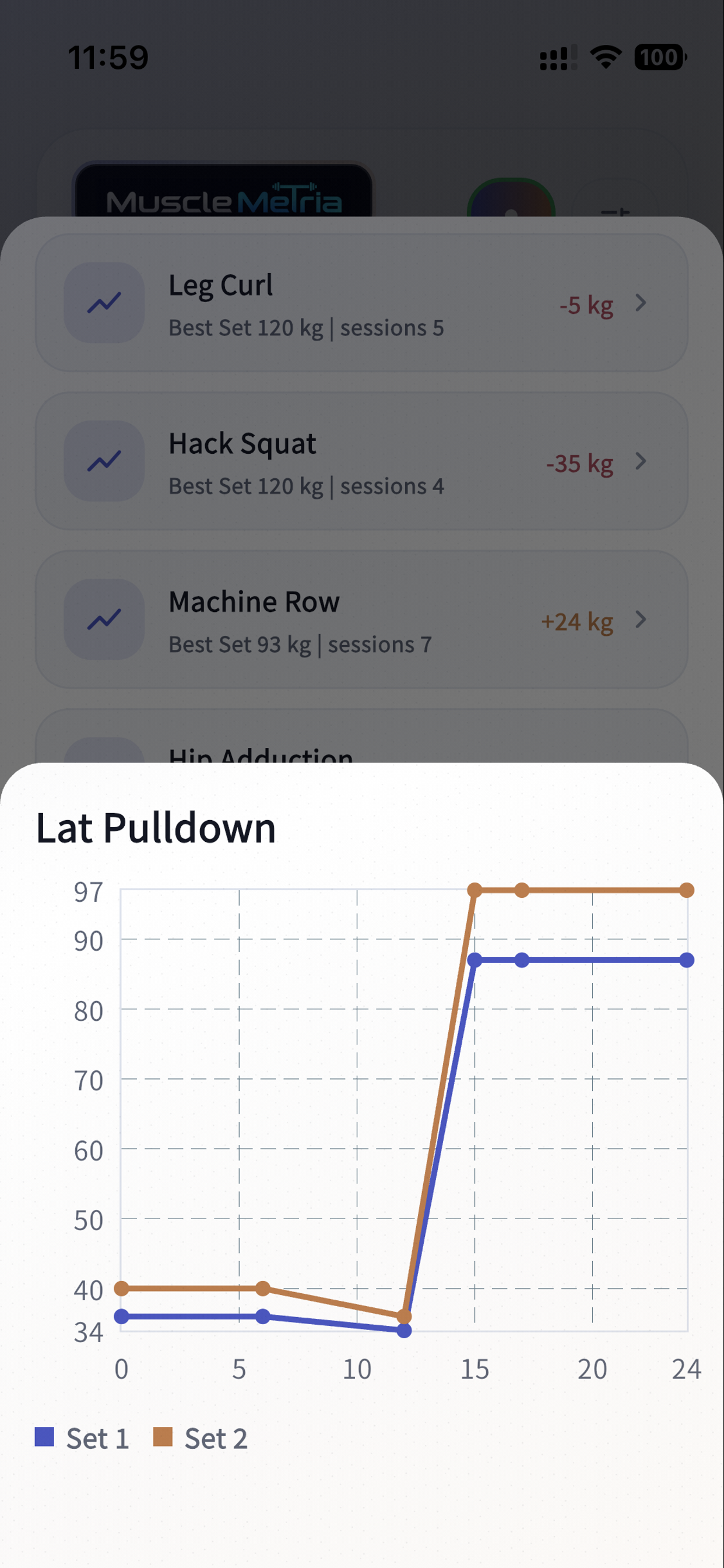 MuscleMetria screenshot 4