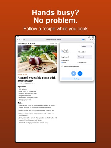 Auto Scroller+ for Safari iPad screenshot