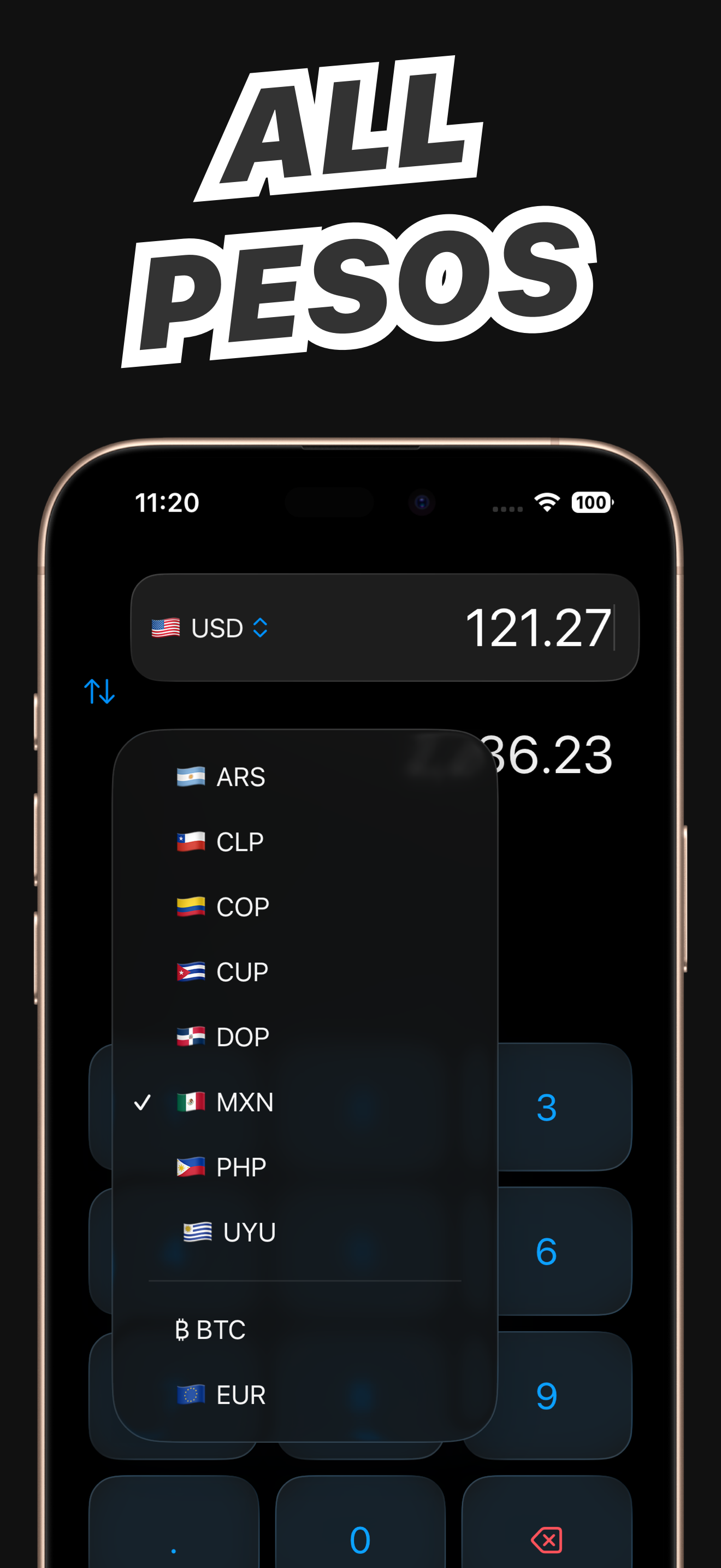 Pesos to Dollars - Conversion screenshot 3