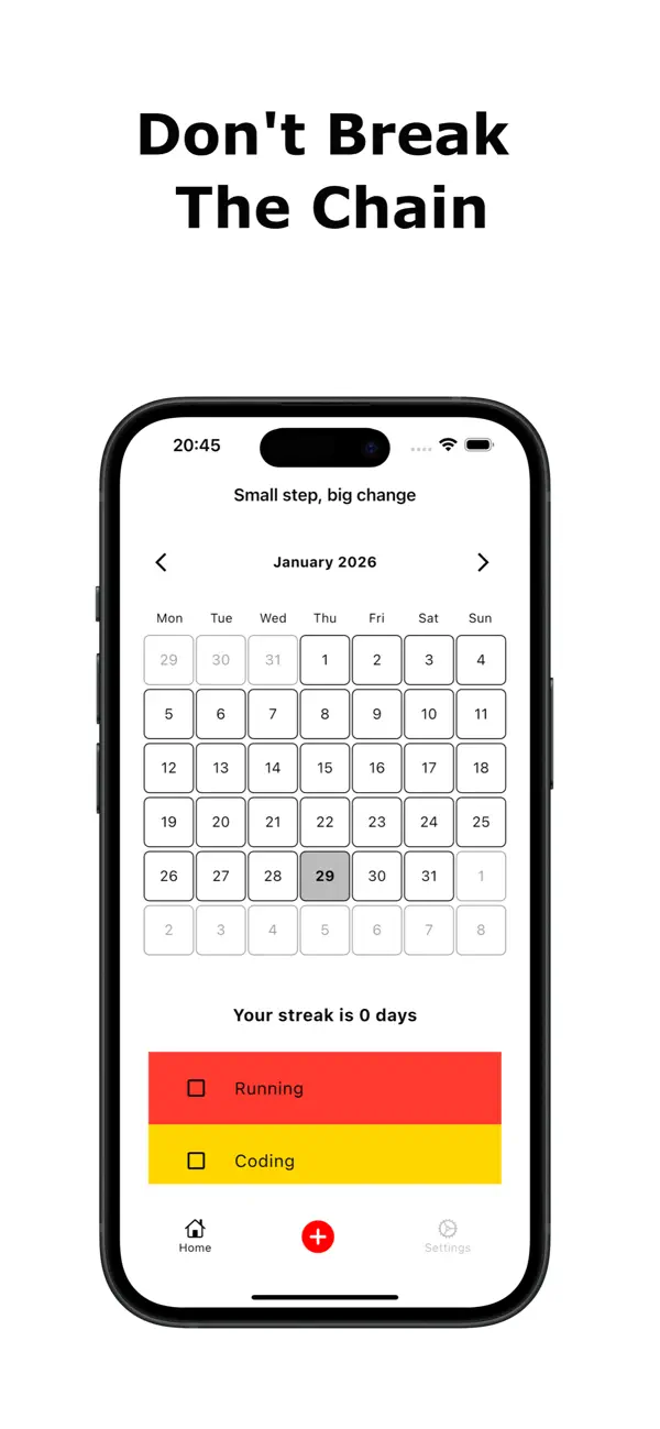 #2. DTB Don't Break The Chain (iOS) By: Dawid Brodowski
