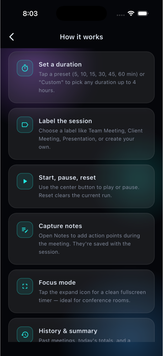 MeetTick Timer Screenshot 5 of 6