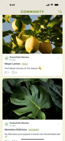 GreenFolio - Plant Collection iPhone screenshot