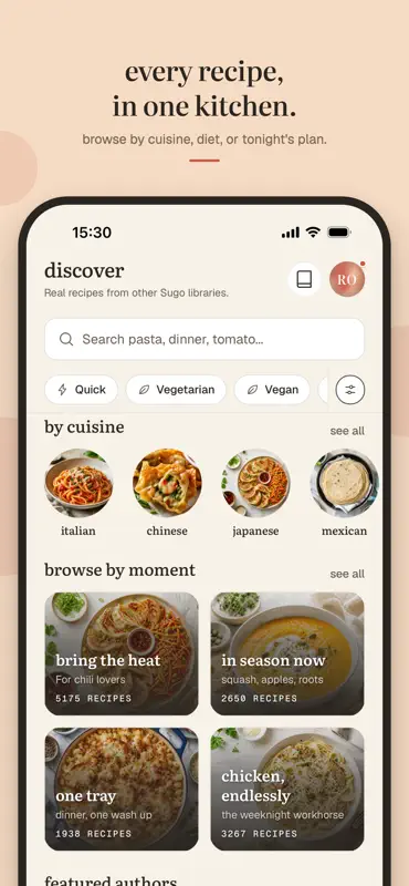 Sugo: Recipe Saver & Cookbook screenshot 3 of 9