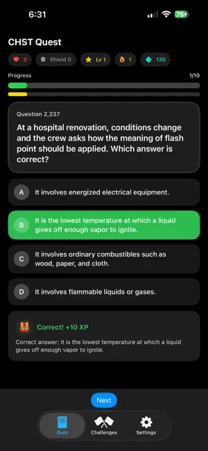 CHST Exam Quest screenshot 2