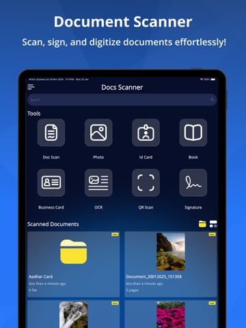 DocScanner - Document Scan iPad screenshot