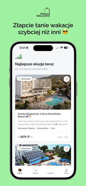 PakujWalizki.pl Tanie Wakacje screenshot 1