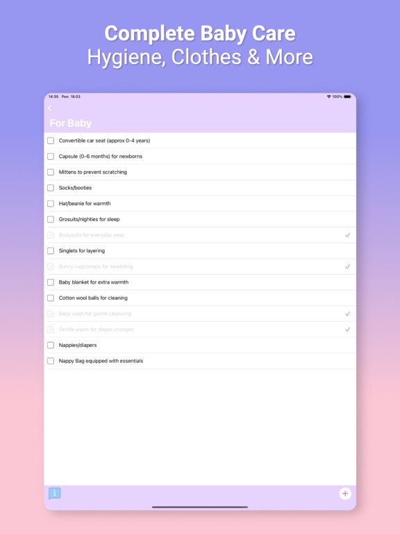 Screenshot #6 pour Baby Checklist - Shopping List