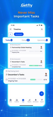 Getfly CRM For Business iPhone screenshot