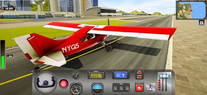 Aerial Plane Crash Landing