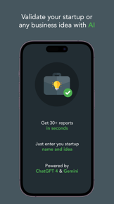 Startup AI: Idea Validator screenshot