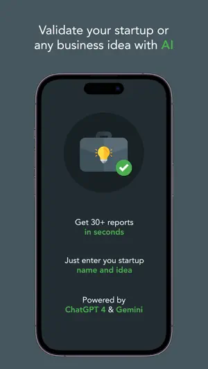 Startup AI: Idea Validator screenshot 1