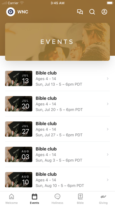 Wesleyan Nazarene Church Screenshot