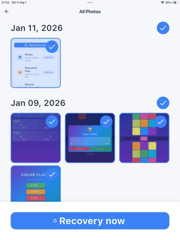 Photo Recovery & File Restore iPad screenshot