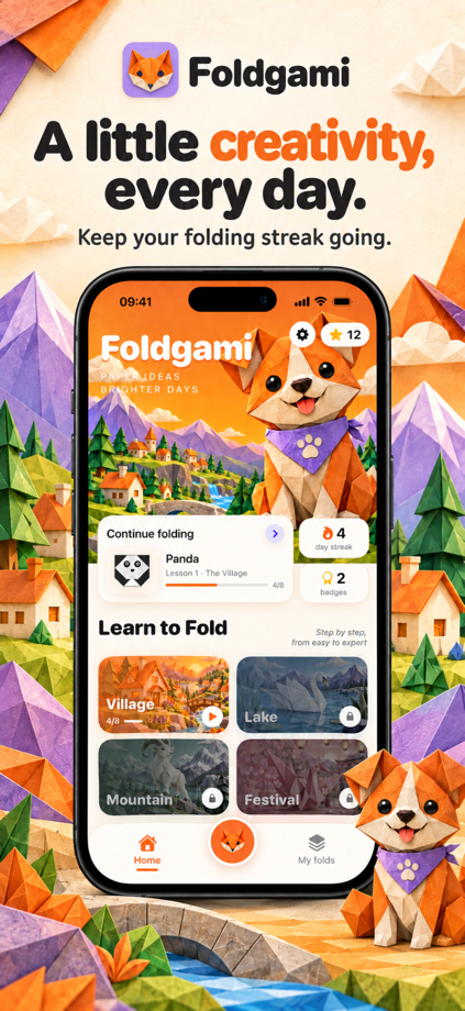 Foldgami: 折纸 的 App Store 截图 4
