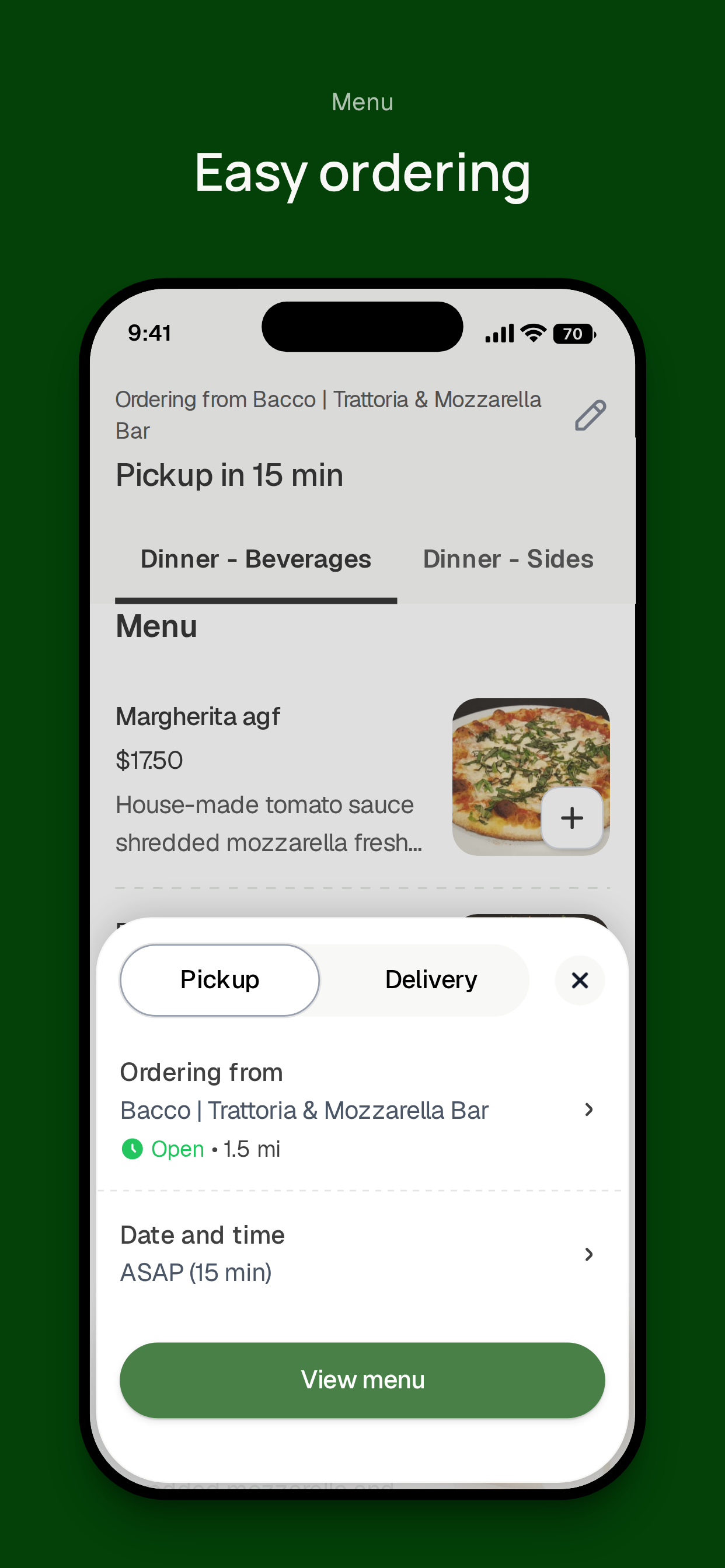 Bacco | Trattoria & Mozzarella screenshot 3