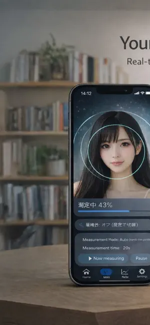CalmPulse リラックスチェック screenshot 1
