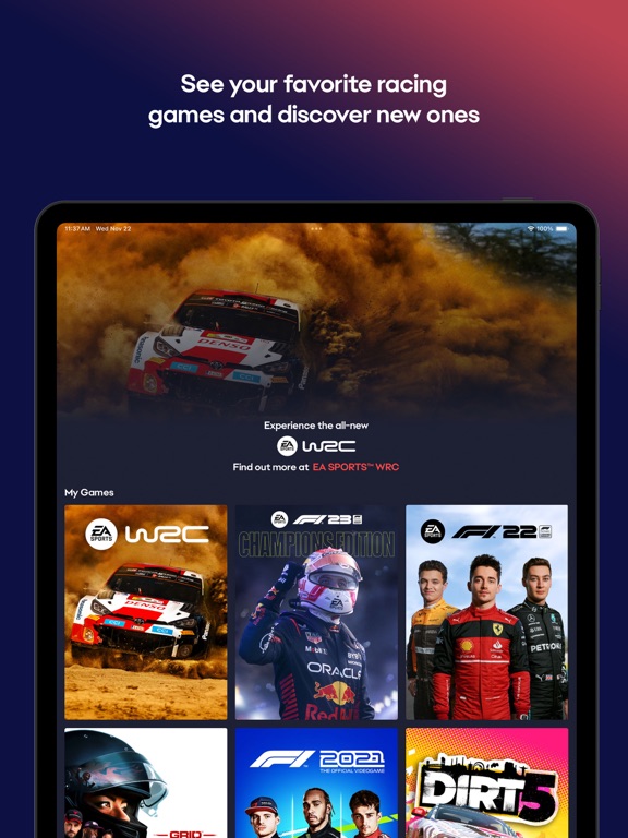 EA Racenet iPad screenshot 4 - Games app