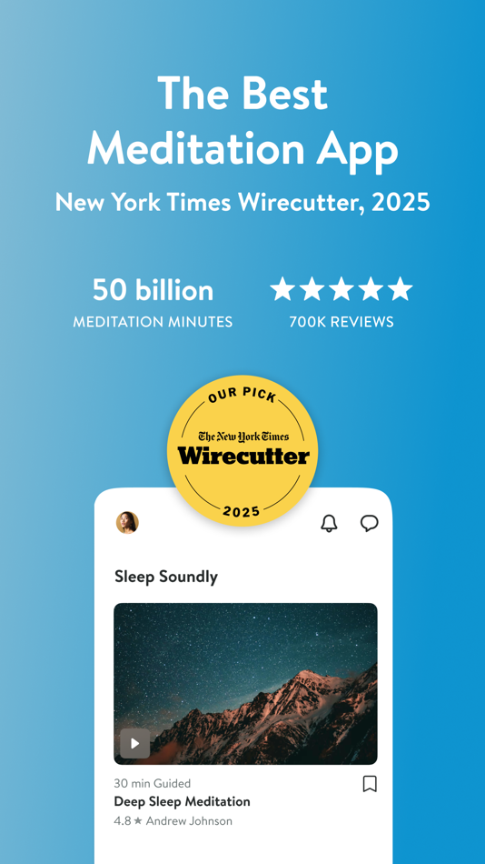 #1. Insight Timer–Meditate & Sleep (iOS) Ved: Insight Network Inc
