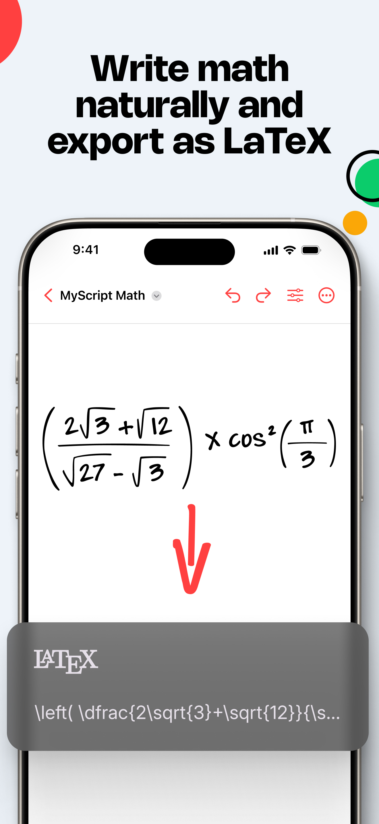 MyScript Math: Solve & Plot