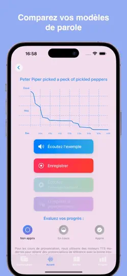 Capture d'écran de Conversation IQ: Coach Langues sur iPhone 6
