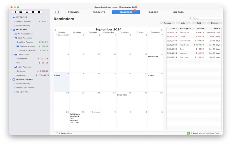 Moneyspire 2025 Money Manager Screenshot