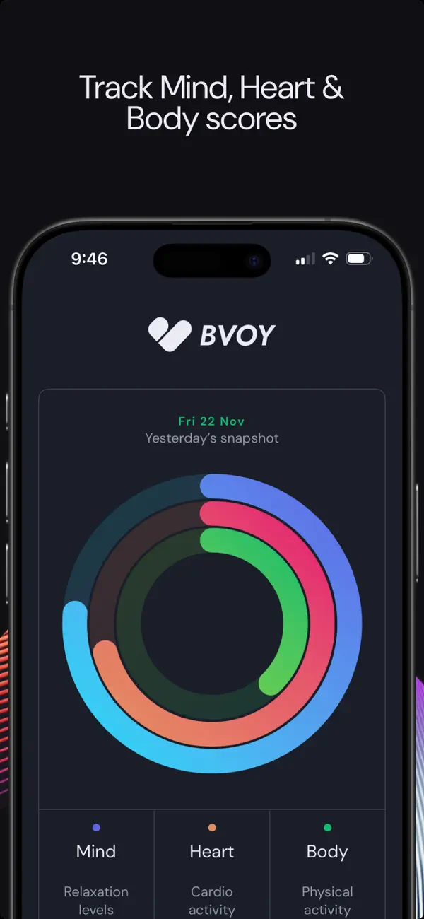 Screenshot #3 pour Bvoy: Stress & Sleep Tracker
