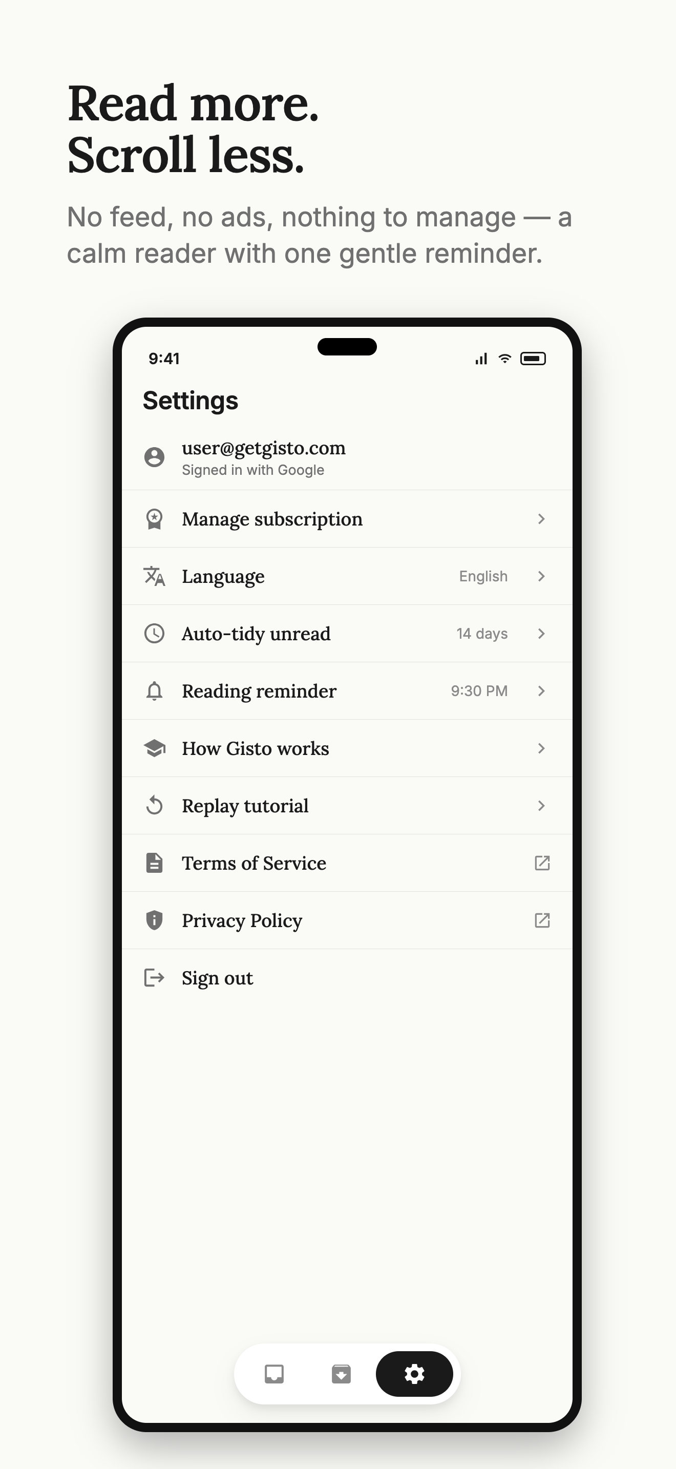 Gisto: Read Later & Summaries screenshot 6