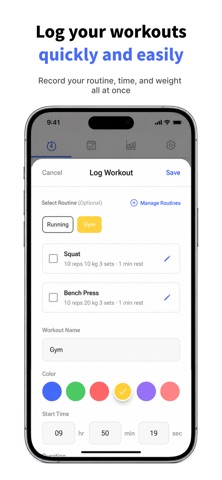 Workout Tracker: Timer & Log Screenshot 1 of 8