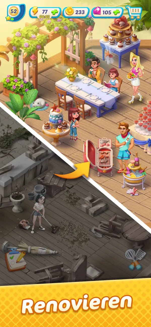Gossip Harbor: Merge & Story iPhone Spiel Screenshot 3 – Spiele
