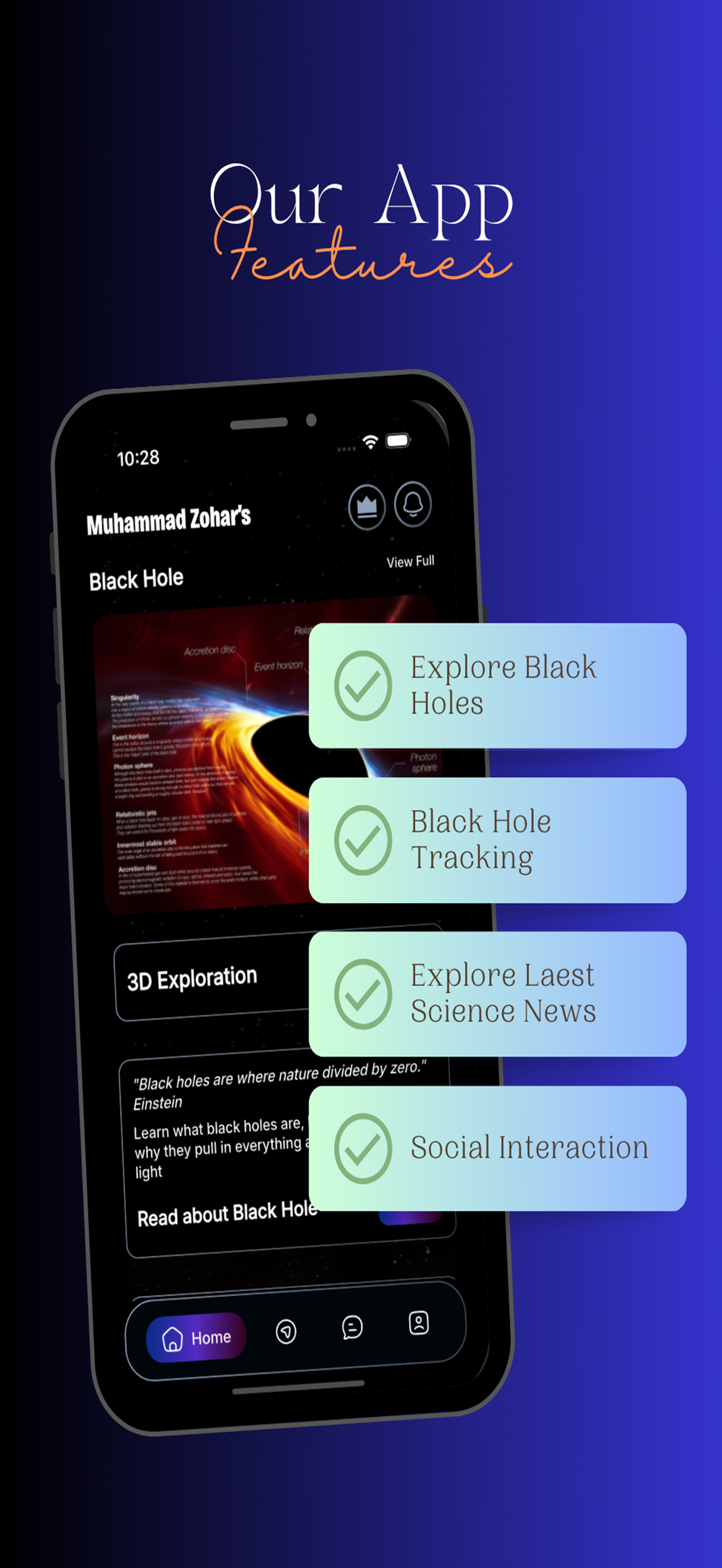 Black Hole Tracking And Social