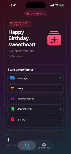 Love Notes - Family Keepsakes screenshot 1