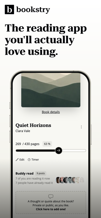 Bookstry: Book Tracker Screenshot 1 of 6