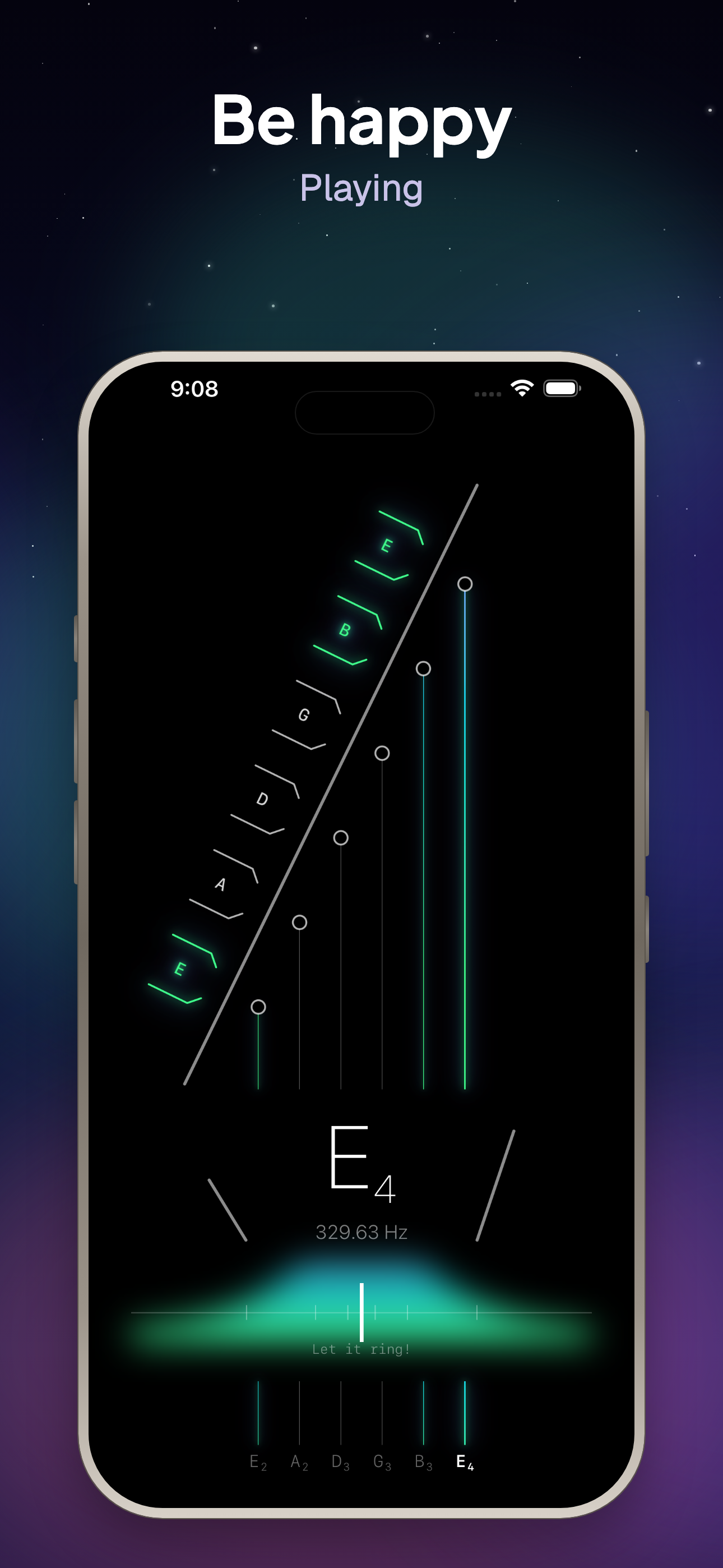 Aurora Guitar Tuner: EADGBE screenshot 6