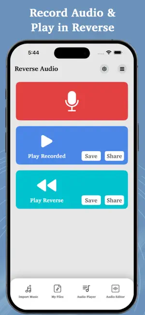 Reverse Audio - Record & Play screenshot 1