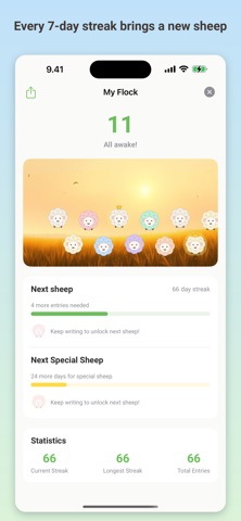 NoDiary: Daily Mood Journal iPhone screenshot