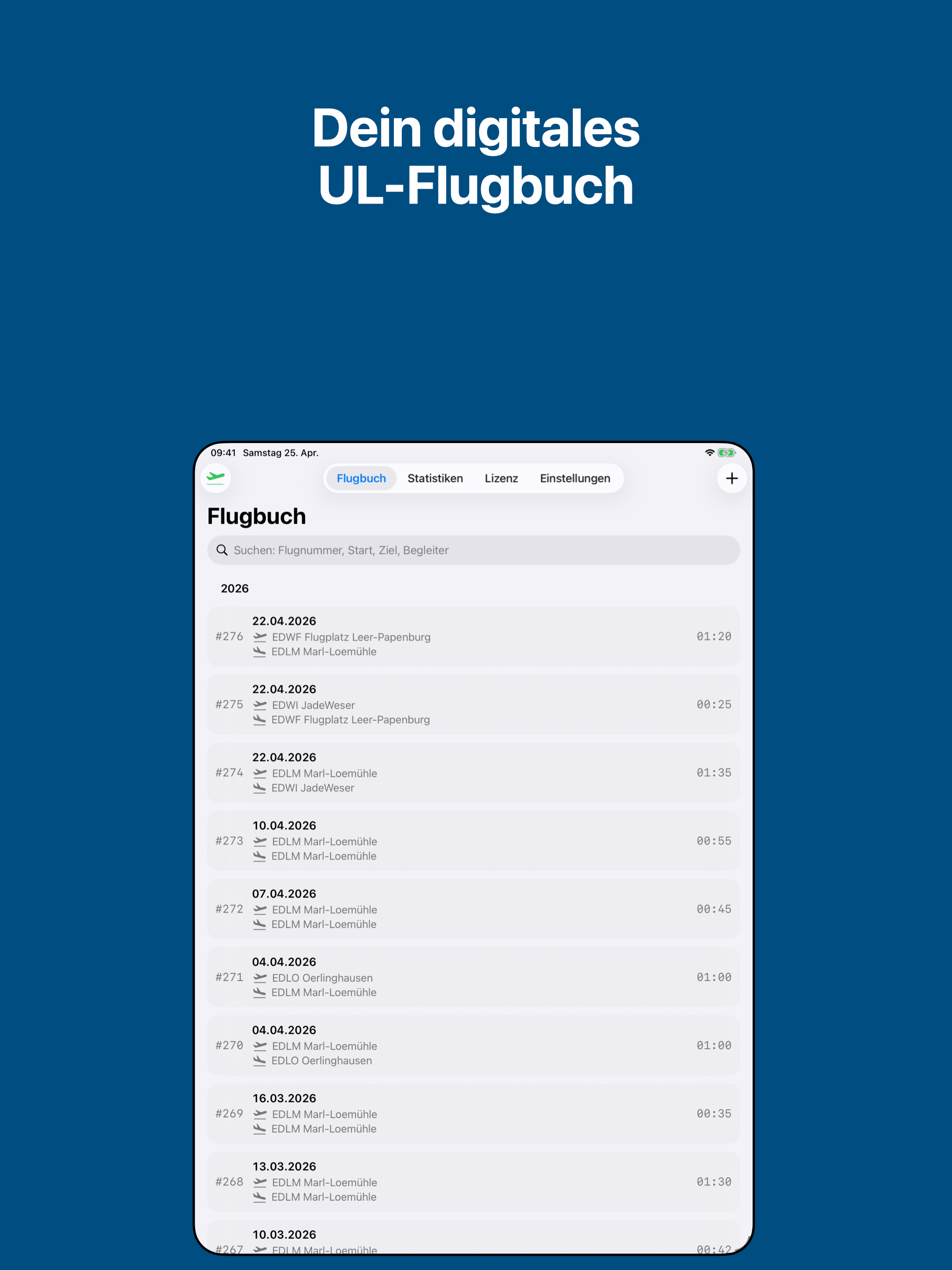 UL Flugbuch